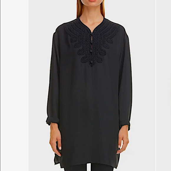 Embroidered Voile Tunic Saint Laurent - Picture 3 of 16